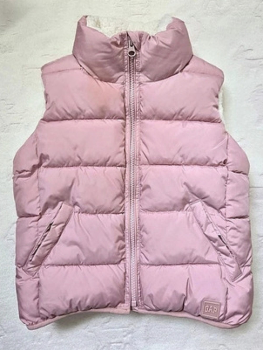 Gap Kids Pink Quilted Puffer Vest Size S